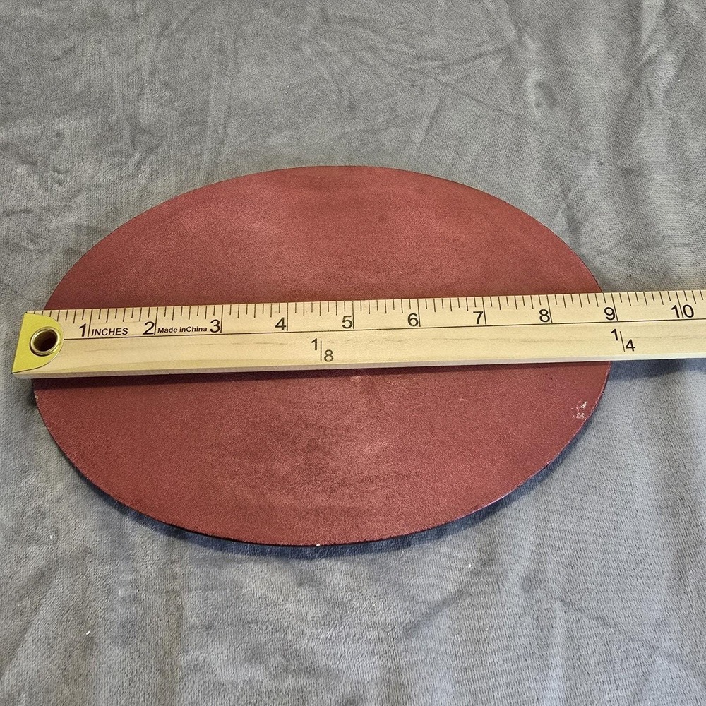 Nativity Set Wood Display Platform Oval 9" X‎ 6" Christmas Vintage Brown - Picture 6 of 7